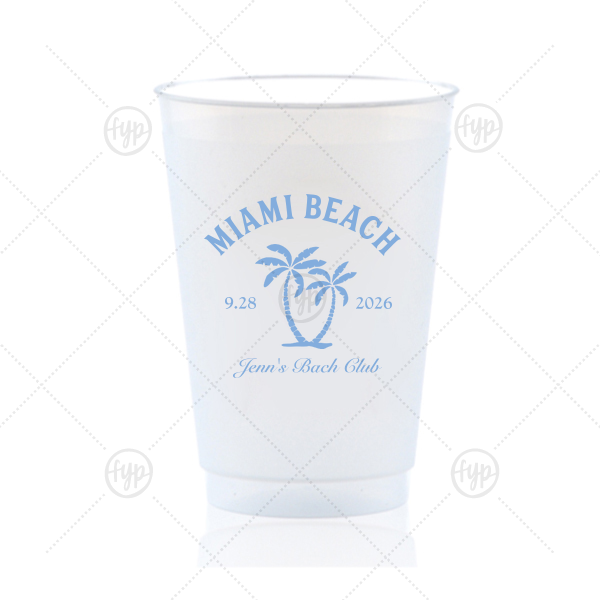 Bachelorette Beach Party Palm Breeze Cup 20-oz. Frosted Cup (Ink)