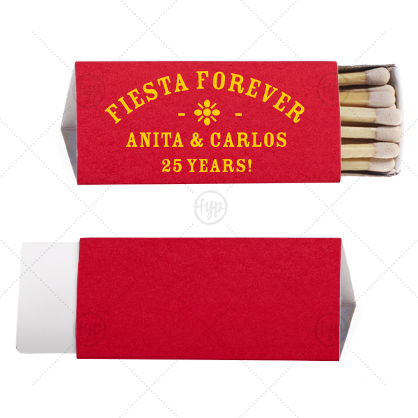 Fiesta Forever Anniversary Matchbox Triangle Matchbox (Foil)