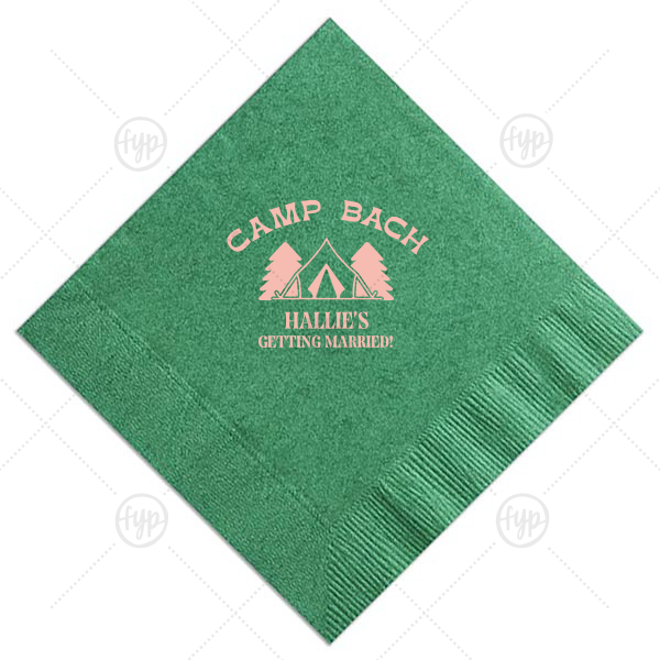 Camp Bachelorette Wilderness Napkin Luncheon Napkin (Foil)