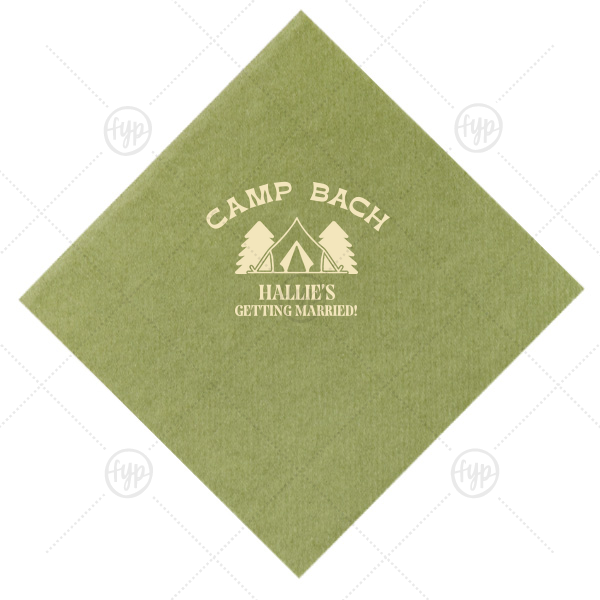 Camp Bachelorette Wilderness Napkin Luncheon Napkin (Foil)