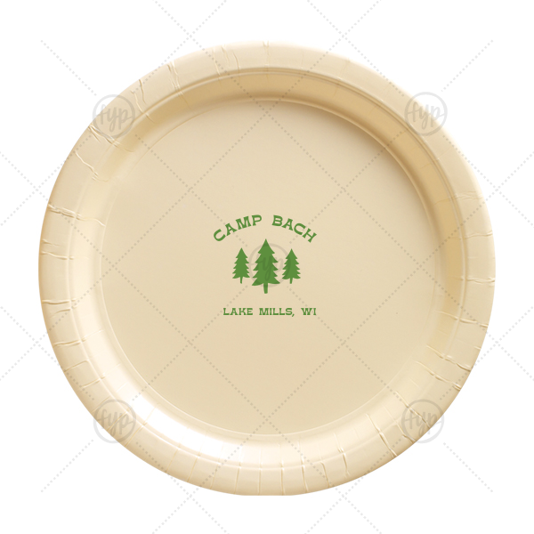 Camp Bachelorette Forest Festivity Plate Appetizer Plate (Foil)