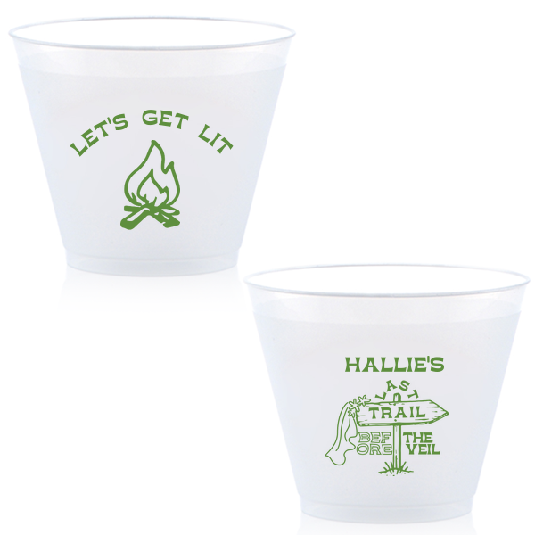 Camp Bachelorette Last Trail Cup 9-oz. Frosted Cup (Ink)