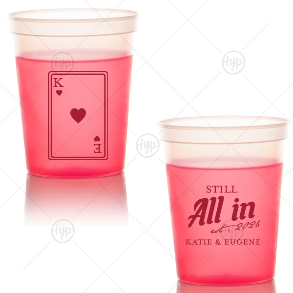 Playing Card Still All In Anniversary Cup 16-oz. Color Changing Cup (Ink) 