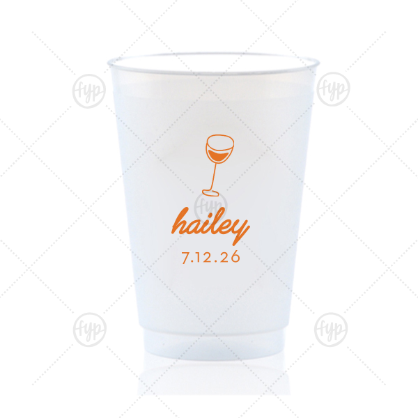 Minimal Bridal Shower Cup 20-oz. Frosted Cup (Ink)