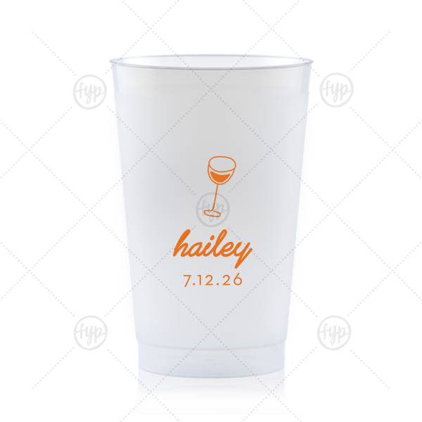 Minimal Bridal Shower Cup 24-oz. Frosted Cup (Ink)
