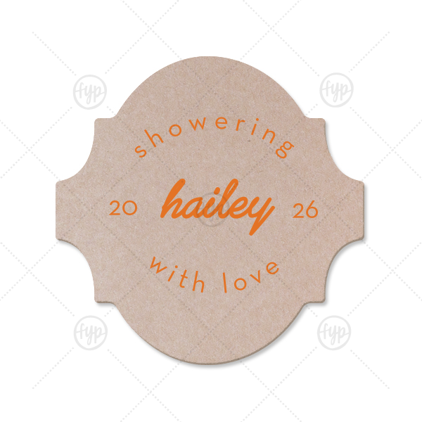 Minimal Bridal Shower Coaster Ornament (Foil)