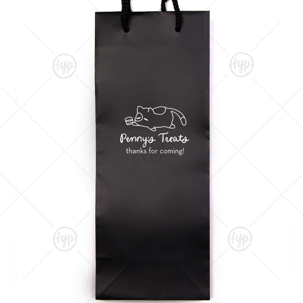 Chillin' Cat Personalized Bag Classic Wine Bag (Foil)