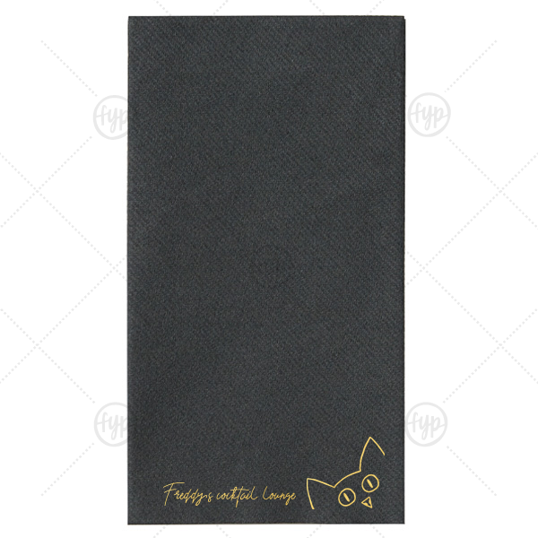 Peekaboo Cat Personalized Napkin Paper Guest Towel (Foil)
