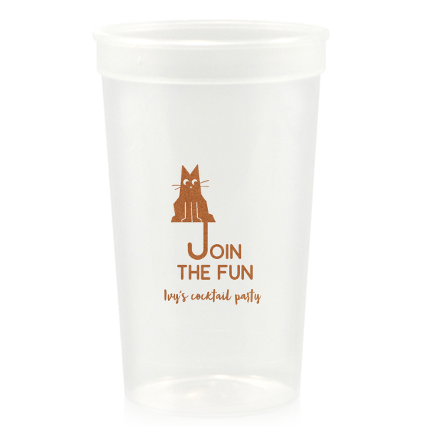 Cat Join the Fun Cup 32-oz. Stadium Cup (Ink)