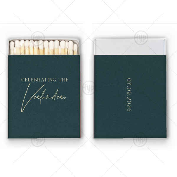 Celebrating Union Custom Matchbook Square Matchbox (Foil)