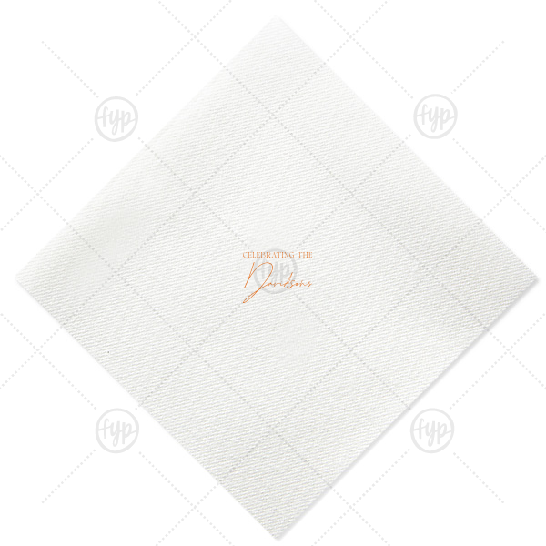 Boho Terracotta Wedding Celebration Napkin Extra-Large Dinner Napkin (Foil)