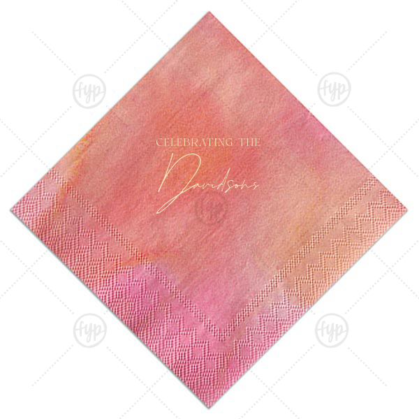 Boho Terracotta Wedding Celebration Napkin Cocktail Napkin (Foil)