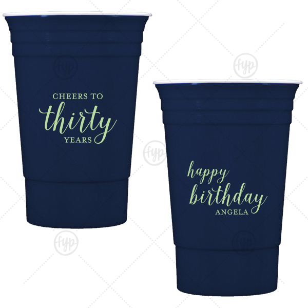 Cheers to Years Cup 16-oz. Plastic Party Cup (Ink)