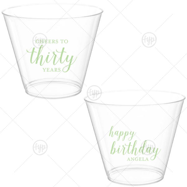 Cheers to Years Cup 9-oz. Hard Plastic Cup (Ink)