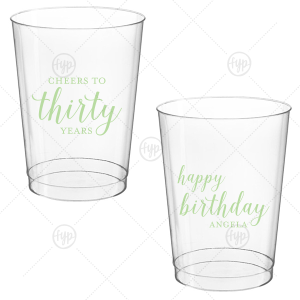 Cheers to Years Cup 10-oz. Hard Plastic Cup (Ink)