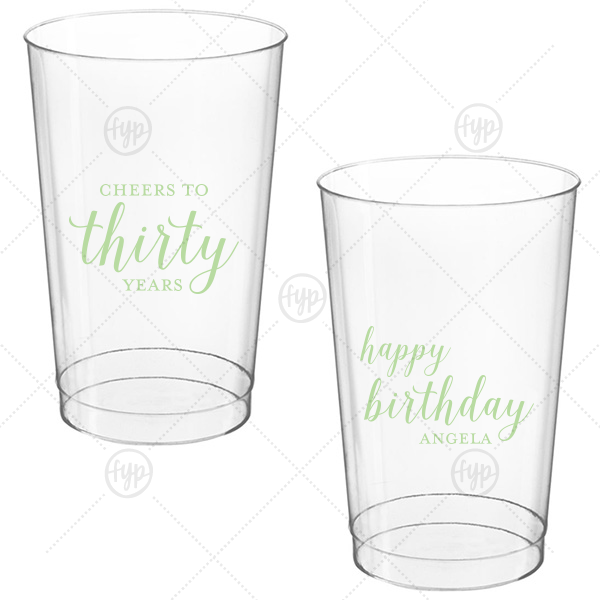 Cheers to Years Cup 12-oz. Hard Plastic Cup (Ink)