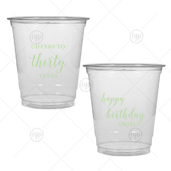 Cheers to Years Cup 8-oz. Soft Plastic Cup (Ink)
