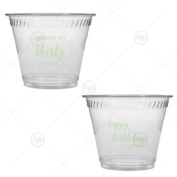 Cheers to Years Cup 9-oz. Soft Plastic Cup (Ink)