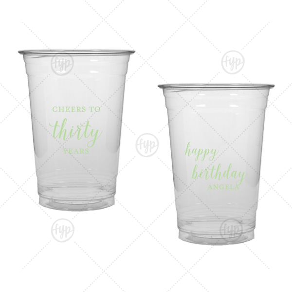 Cheers to Years Cup 10-oz. Soft Plastic Cup (Ink)