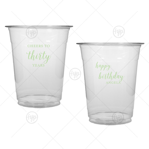 Cheers to Years Cup 12-oz. Soft Plastic Cup (Ink)