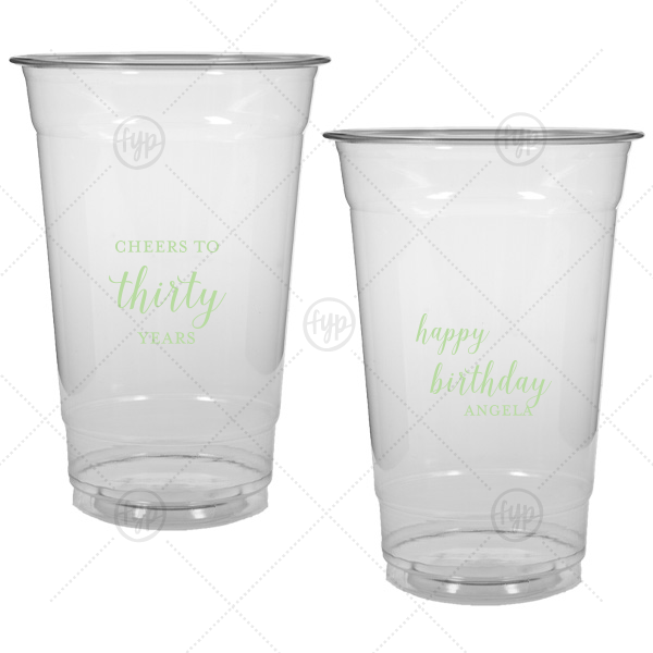 Cheers to Years Cup 20-oz. Soft Plastic Cup (Ink)