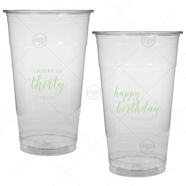 Cheers to Years Cup 24-oz. Soft Plastic Cup (Ink)