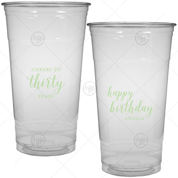 Cheers to Years Cup 32-oz. Soft Plastic Cup (Ink)