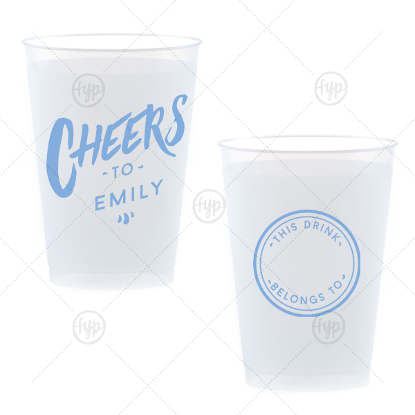 Personal Cheers Cup 8-oz. Frosted Cup (Ink)