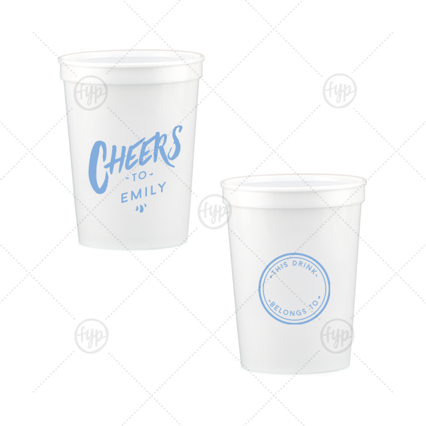 Personal Cheers Cup 12-oz. Stadium Cup (Ink)