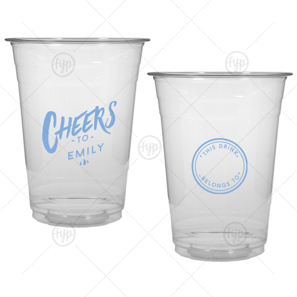 Personal Cheers Cup 16-oz. Soft Plastic Cup (Ink)