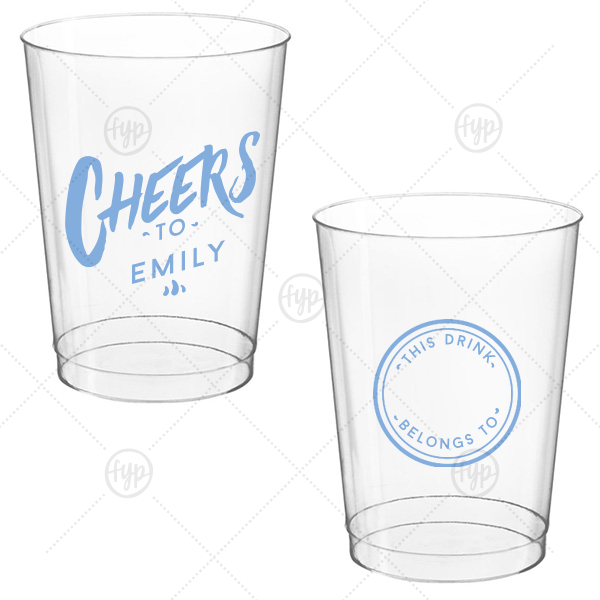 Personal Cheers Cup 10-oz. Hard Plastic Cup (Ink)