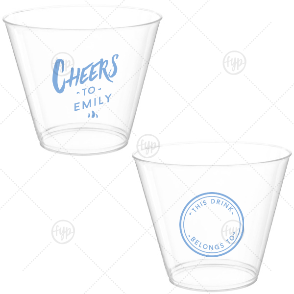 Personal Cheers Cup 9-oz. Hard Plastic Cup (Ink)