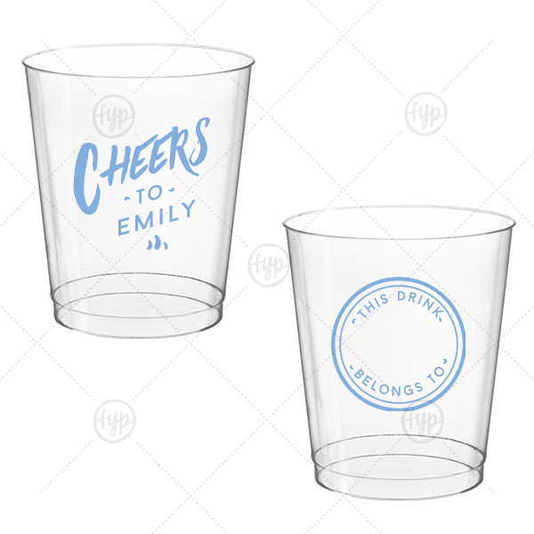 Personal Cheers Cup 8-oz. Hard Plastic Cup (Ink)