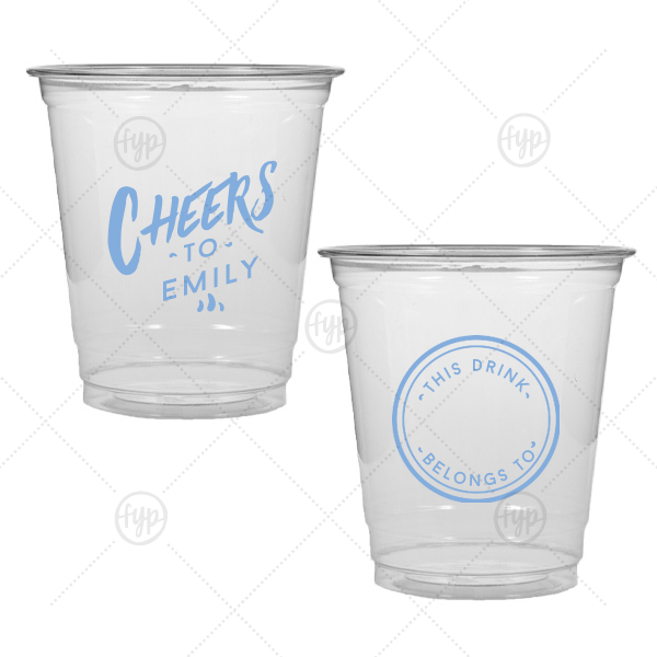 Personal Cheers Cup 8-oz. Soft Plastic Cup (Ink)