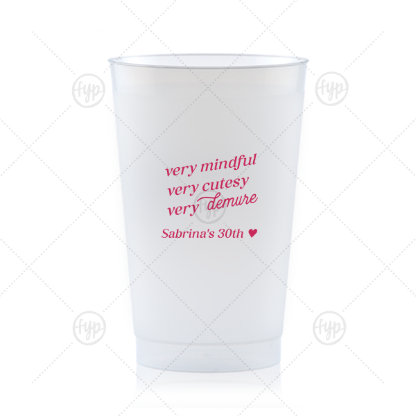 Very Demure Cup 24-oz. Frosted Cup (Ink)