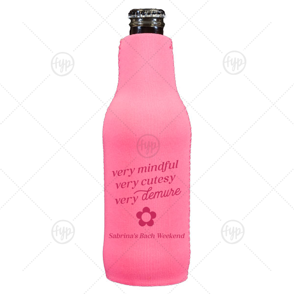 Very Demure Can Cooler Bottle Cooler (Ink)