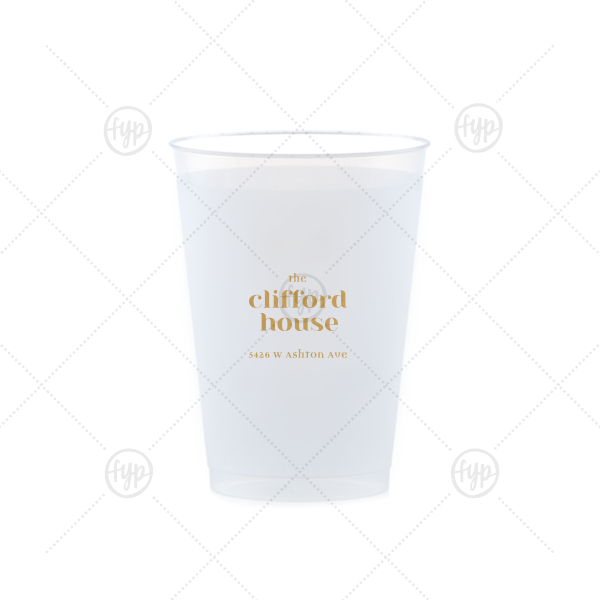 Our House Cup 8-oz. Frosted Cup (Ink)
