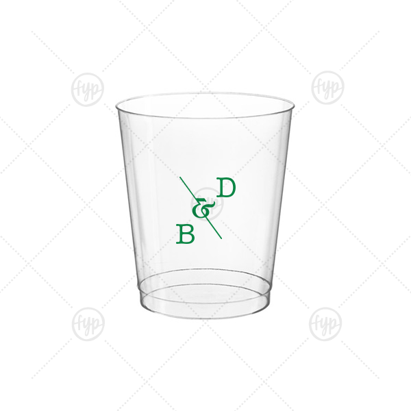 Initial Ampersand Cup 8-oz. Hard Plastic Cup (Ink)
