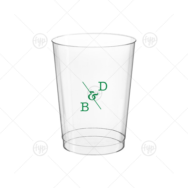 Initial Ampersand Cup 10-oz. Hard Plastic Cup (Ink)