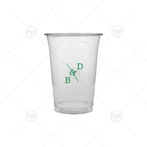 Initial Ampersand Cup 10-oz. Soft Plastic Cup (Ink)