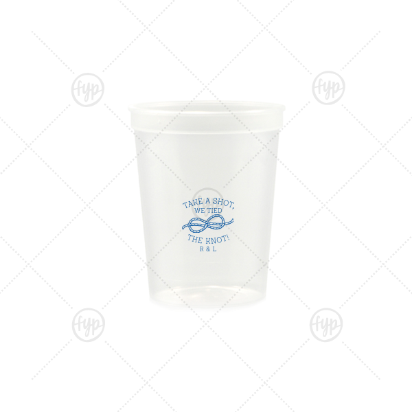 We Tied The Knot Cup 12-oz. Stadium Cup (Ink)