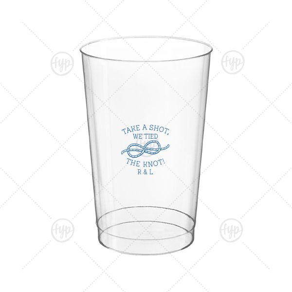 We Tied The Knot Cup 14-oz. Hard Plastic Cup (Ink)