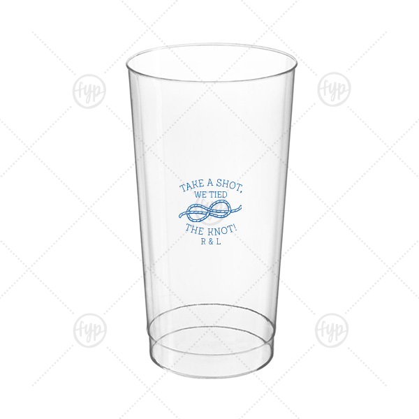 We Tied The Knot Cup 16-oz. Hard Plastic Cup (Ink)