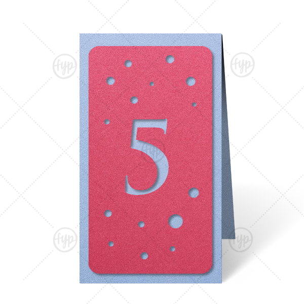 Sweet Shoppe Contour Euro | Customize these bubbly table numbers for a cute and lively table addition! Perfect for a birthday party, mitzvah or whimsical wedding reception. Simply choose your theme colors, select the number needed and complete your seating chart.