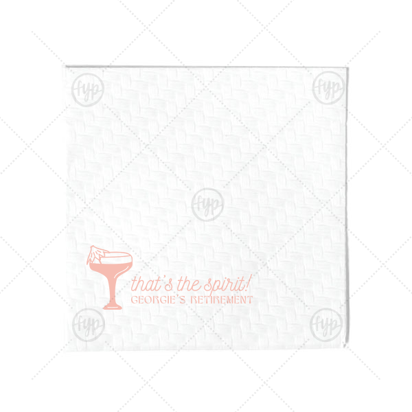That's The Spirit Napkin Cocktail Napkin (Foil)