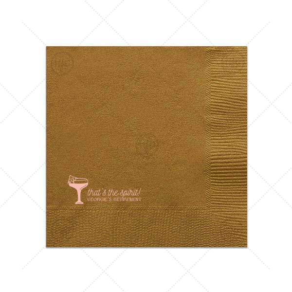 That's The Spirit Napkin Dinner Napkin (Foil)