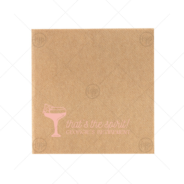 That's The Spirit Napkin Petite Cocktail Napkin (Foil)