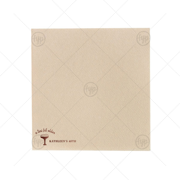 A Tini Bit Older Birthday Napkin Dinner Napkin (Foil)