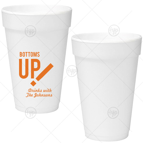 Personalized 16 oz. Foam Cups