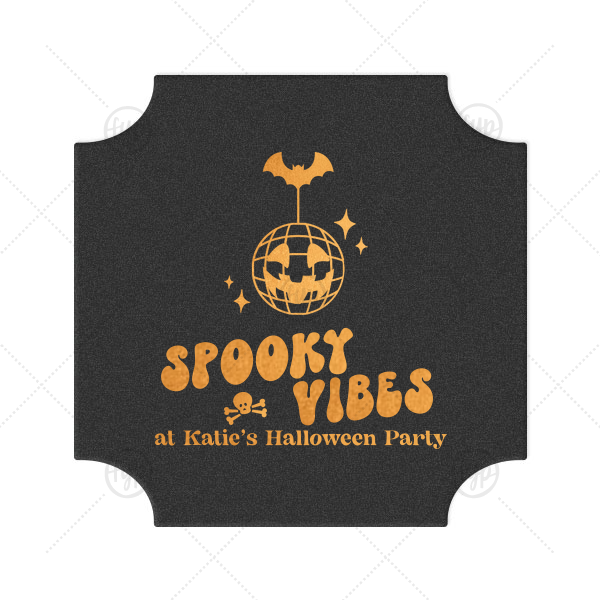 Spooky Vibes Coaster Modern Coaster (Foil)